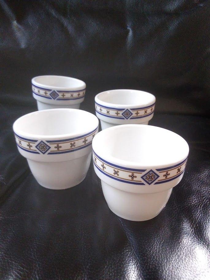 Bekers Dudson Duraline (4 stuks) Nu met GRATIS kaarsen!, Ophalen of Verzenden, Zo goed als nieuw, Overige stijlen, Kop(pen) en/of Schotel(s)