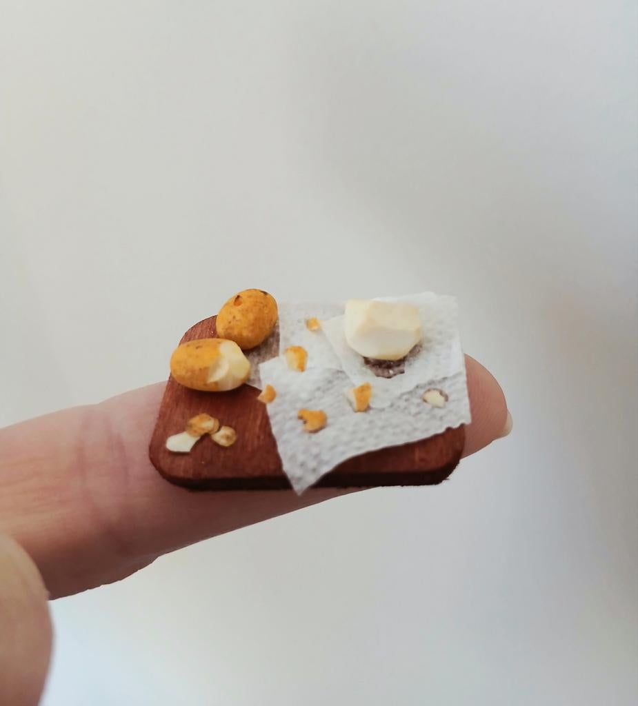 Poppenhuis 1.12 plankje aardappels schillen, Ophalen of Verzenden, Poppenhuis