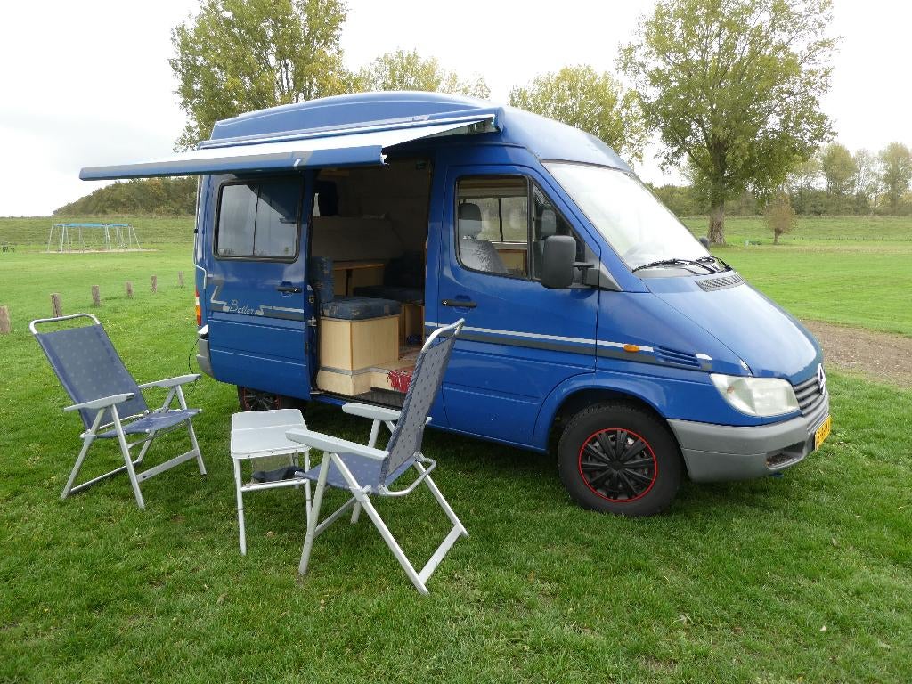 Buscamper Mercedes sprinter, Koelkast, Tot en met 2, Particulier, Luifel