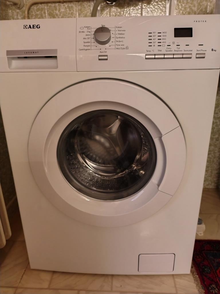 AEG Lavamat Protex wasmachine 8 kg, zie beschrijving, Ophalen, Gebruikt, Handwasprogramma, Voorlader