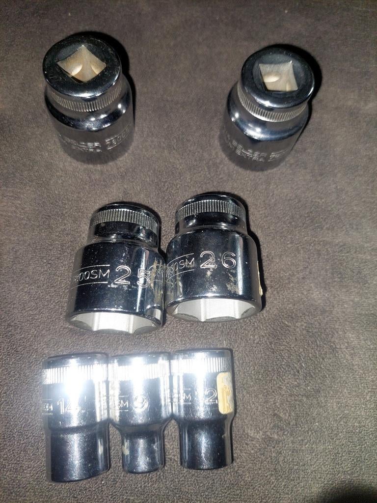 Belzer Dop set 1/2" aansluiting diverse maten, Ophalen of Verzenden