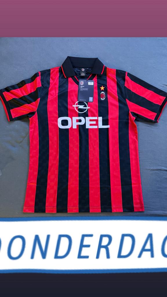 AC Milan Retro Voetbalshirts 1996 (Opel), Maat XL, Ophalen, Nieuw, Shirt