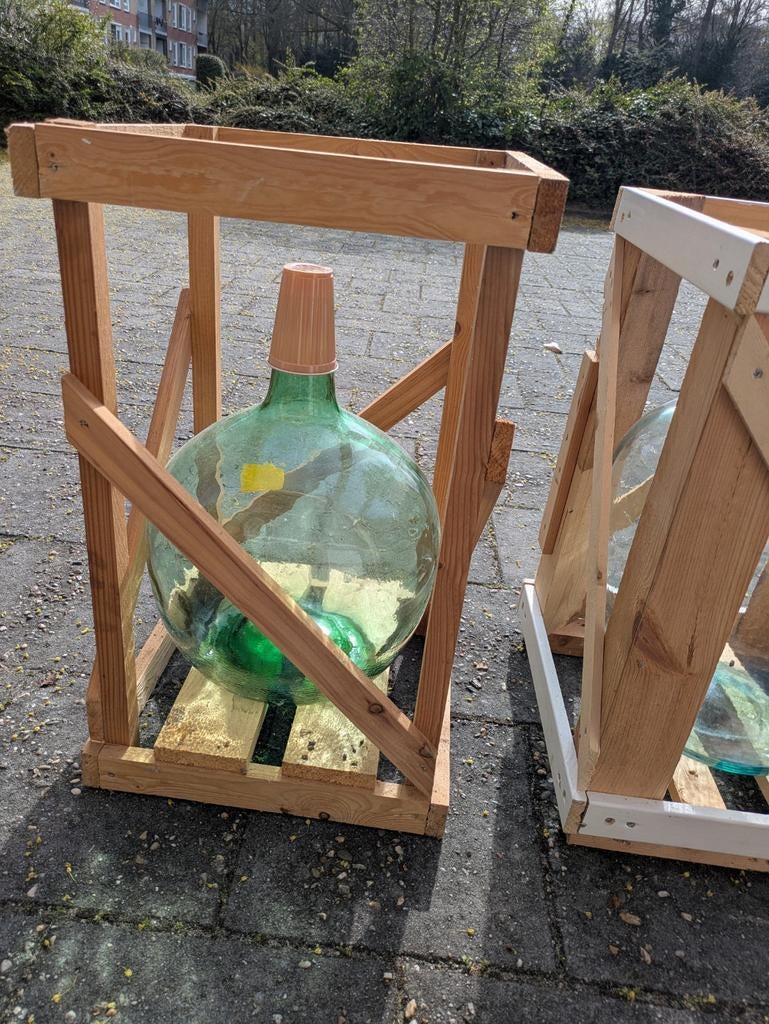 Mandfles 10 liter in krat, Ophalen