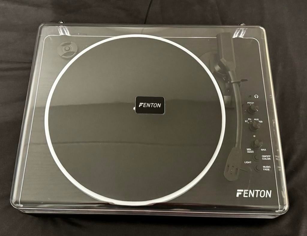 Fenton RP162LED Platenspeler met Bluetooth & USB, Pitch-regelaar, Zo goed als nieuw, Platenspeler, Ophalen