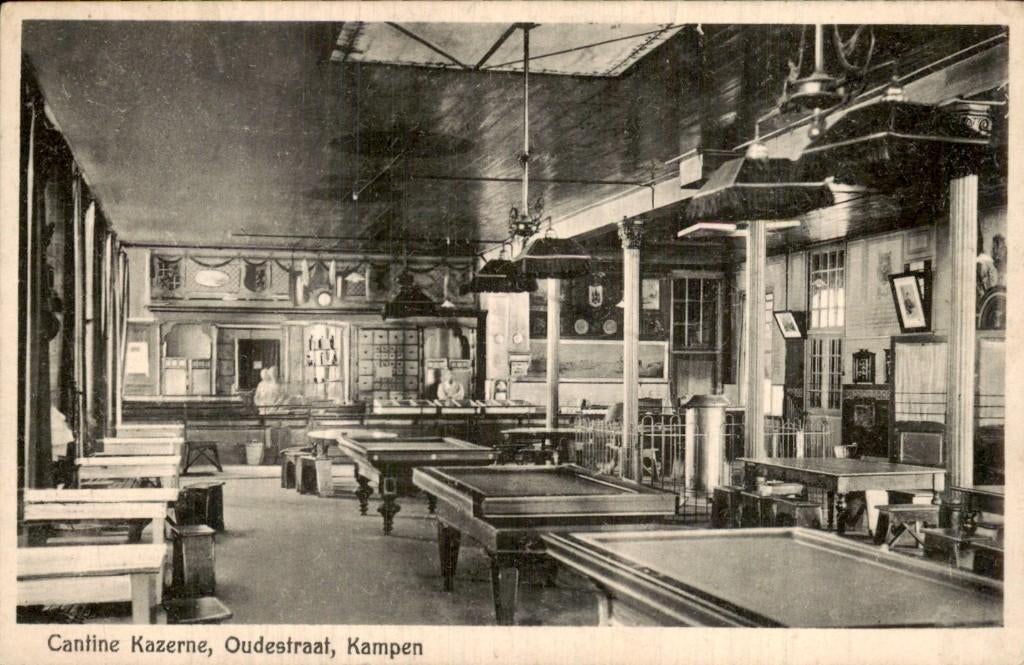 Kampen - Cantine Kazerne - Oudestraat, Ophalen of Verzenden, 1920 tot 1940, Ongelopen, Overijssel