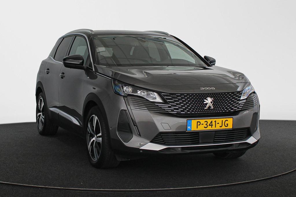 Peugeot 3008 1.6 HYbrid 225 GT SOH 92% / Achteruitrijcamera, Stof, Euro 6, Bedrijf, Grijs