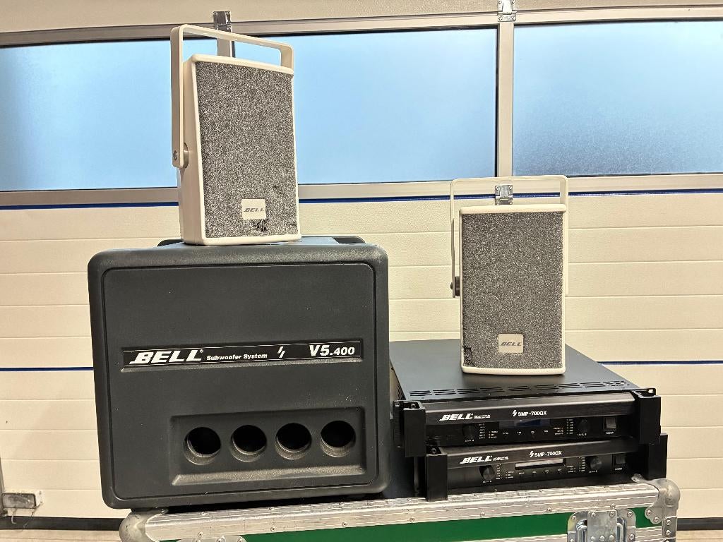 2 sets Bell audio - 2 speakers, 2 audio systems, 1 subwoofer, Audio, Tv en Foto, Luidsprekers, Overige merken, Ophalen of Verzenden