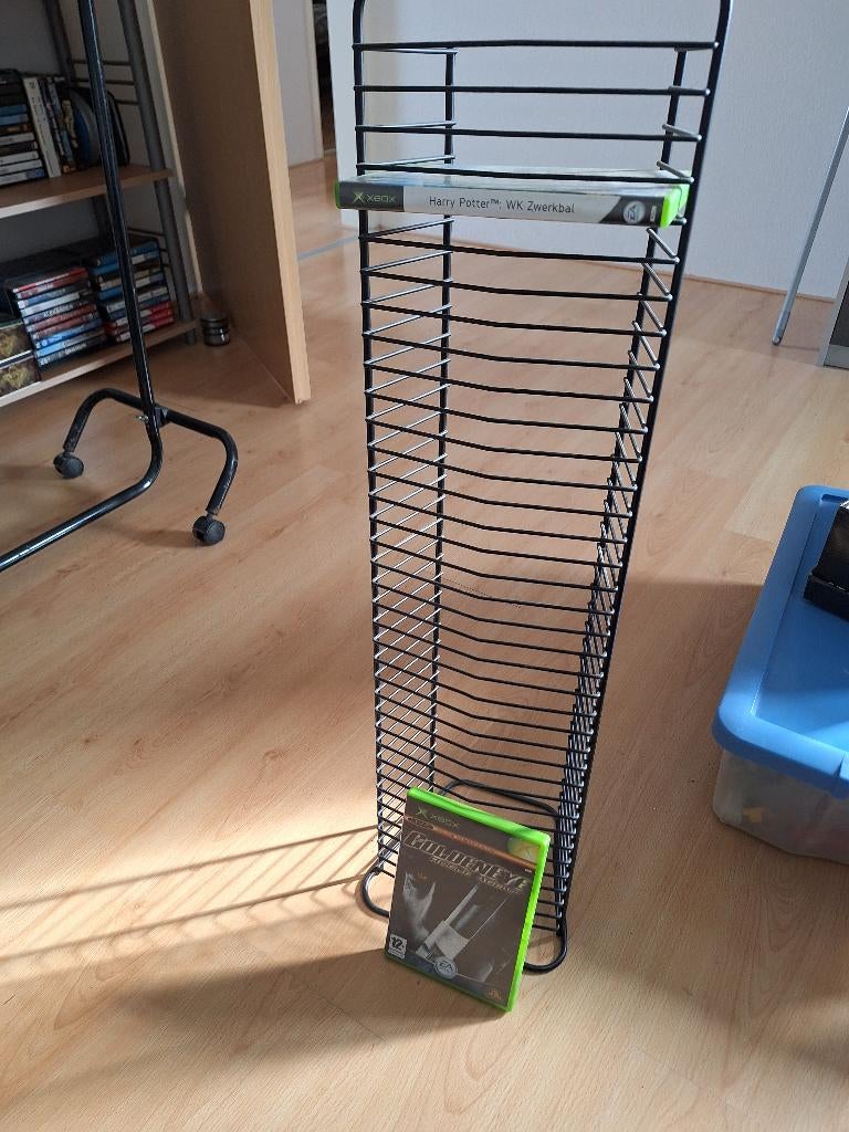 Dvd pc spellen rekken 2 stuks zwart, Ophalen, Zo goed als nieuw, Cd's