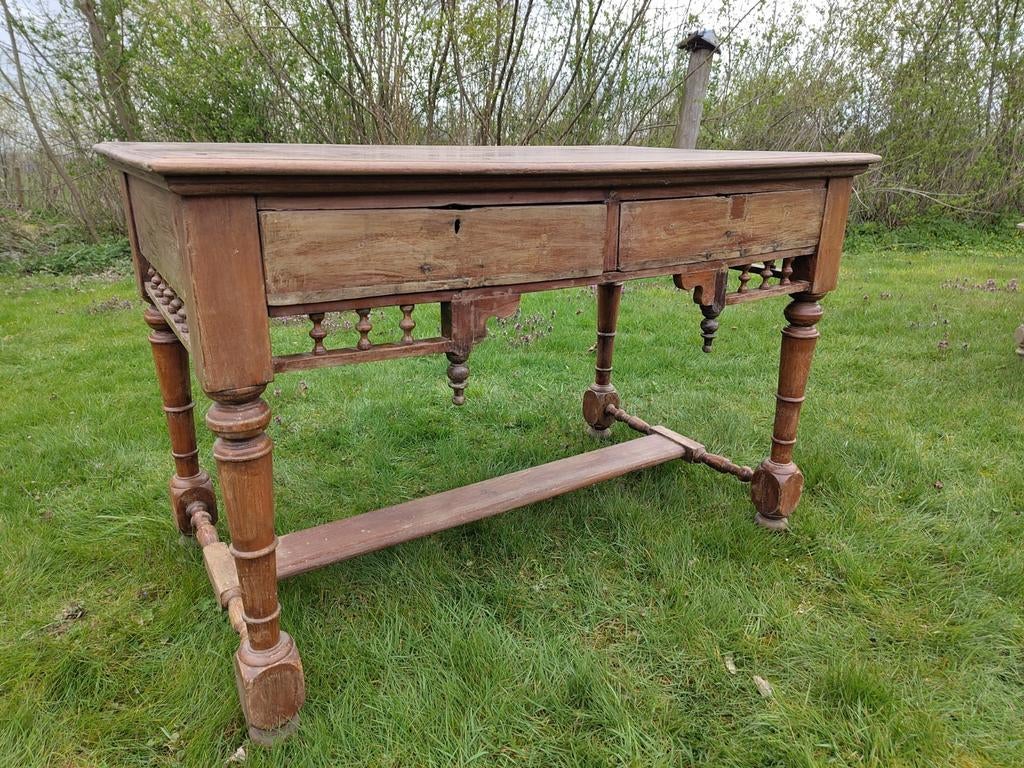 Antiek bureautje/tafeltje met lades, Antiek en Kunst, Antiek | Meubels | Tafels, Ophalen