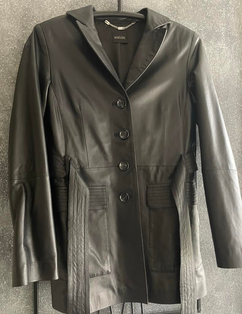 Lamsnappaleer 100%  jas zwart Madeleine nieuw!, Ophalen of Verzenden, Zo goed als nieuw, Zwart