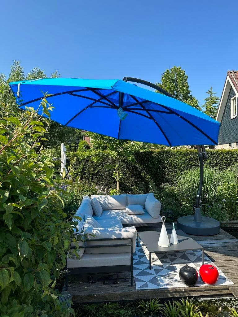 Sungarden Zweefparasol Easy Sun XL, Ophalen, Kantelbaar, 3 tot 4 meter, Zweefparasol