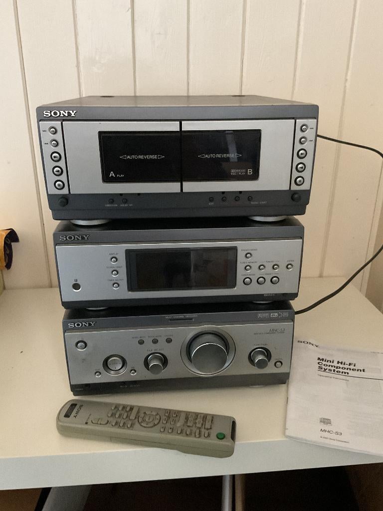 Sony Set Tuner, Versterker, Cassettedeck en Speakers, Audio, Tv en Foto, Stereo-sets, Gebruikt, Sony, Microset, Ophalen