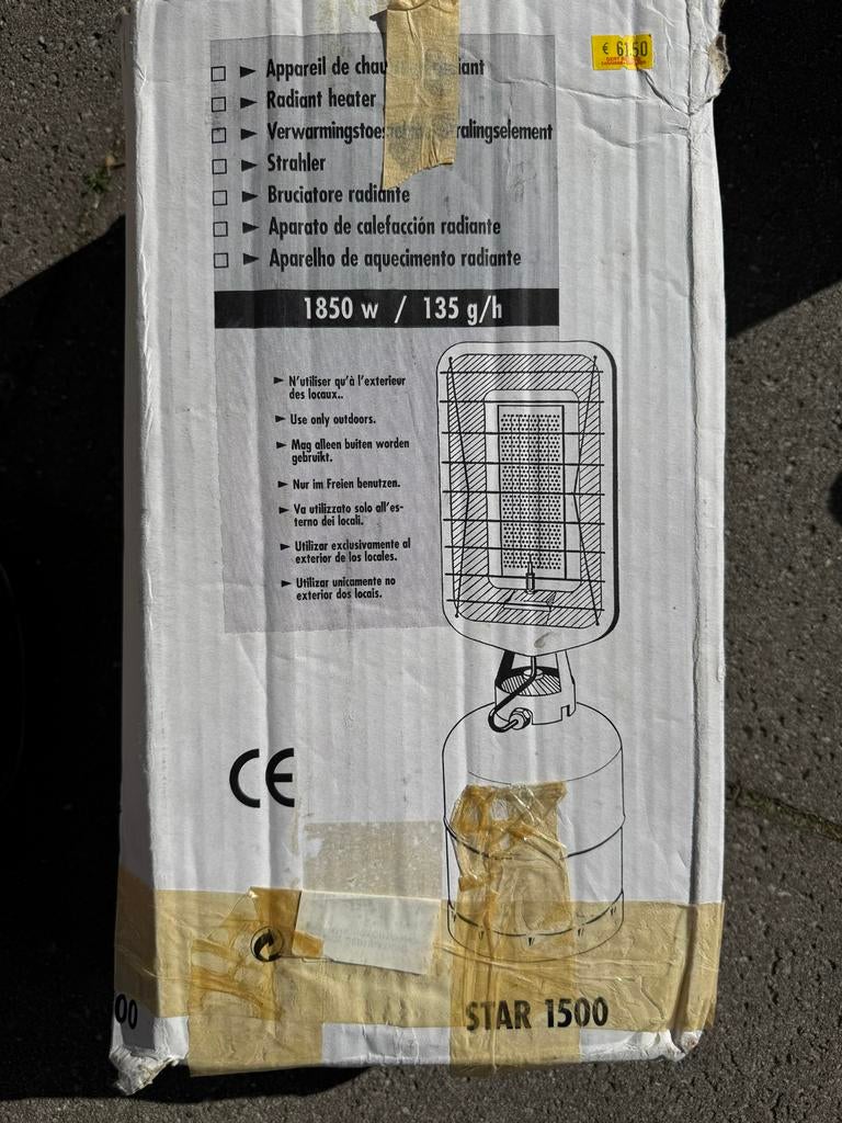 Nieuwe Campingaz Verwarming STAR 1500 - Gasheater, Ophalen, Nieuw, Gas, Vloer
