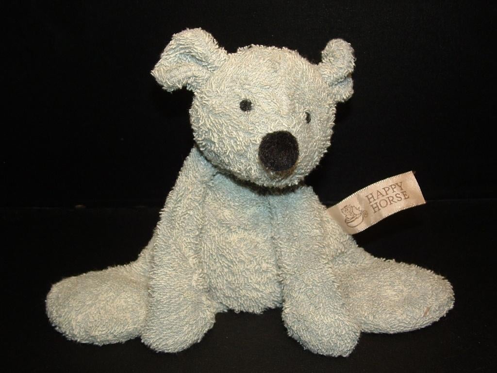 HAPPY HORSE MUIS BADSTOF BLAUWGRIJS/WIT GEMELEERD, Ophalen of Verzenden, Nieuw, Overige typen