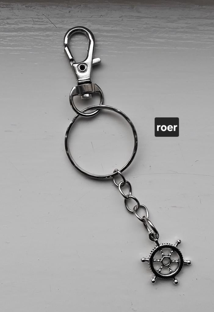 Sleutelhanger scheepsroer, stuurwiel, zeilen, varen, Ophalen of Verzenden, Nieuw