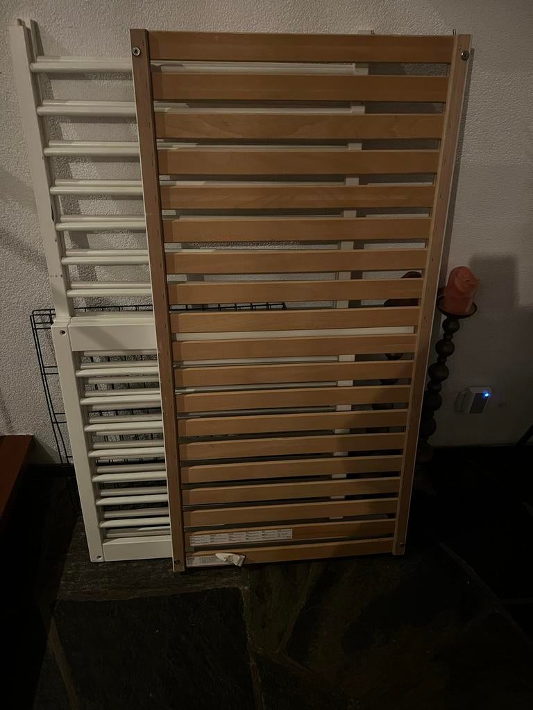 Ledikantje van IKEA, Ophalen, Gebruikt, Wit, 190 cm of minder