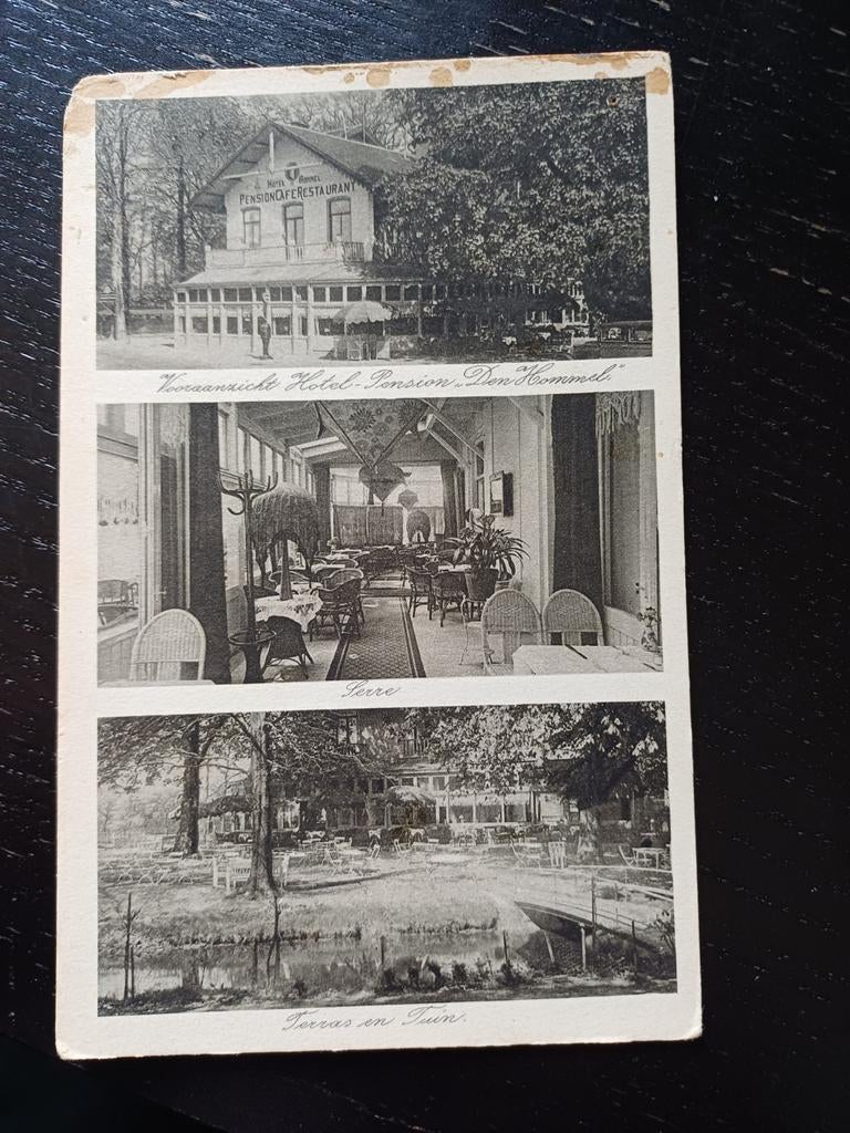 Utrecht Cafe den Hommel, Ophalen of Verzenden, Voor 1920, Utrecht