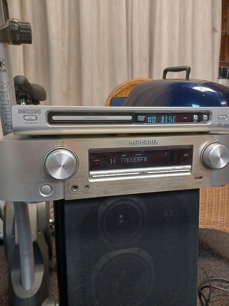Marantz AV Receiver NR1403 + Philips D, Audio, Tv en Foto, Cd-spelers, Ophalen, Gebruikt, Marantz, Met radio