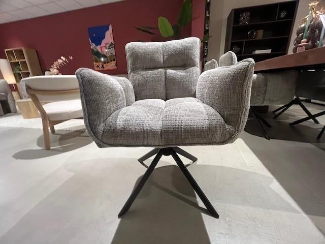 Set 6 eetkamerstoelen draaibaar in stof, Ophalen, Sommelsdijksehaven 19, Info@vissermeubelen.nl, Nieuw