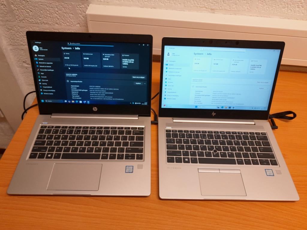 HP ProBook en EliteBook laptops i5 8GB RAM 256GB SSD, Ophalen, 13 inch, 2 tot 3 Ghz, SSD