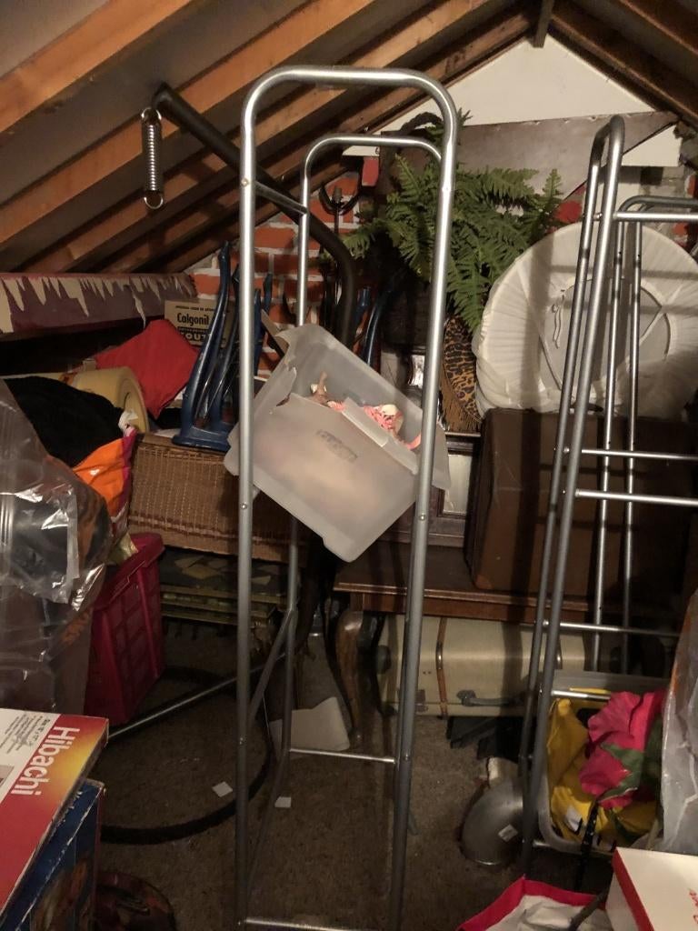 Aluminium krattenrek stelling 3 stuks zonder kratten, Ophalen, Zo goed als nieuw