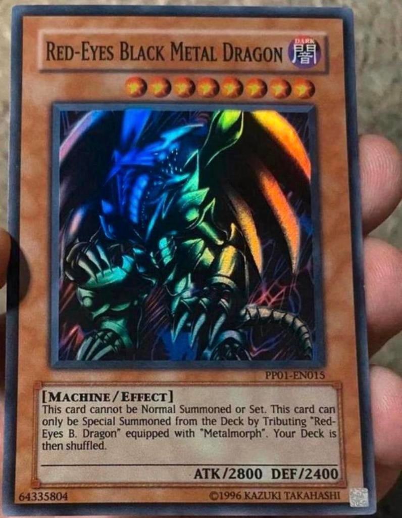 Yu-Gi-Oh! Red Eyes Black Metal Dragon PP01 Promo !, Hobby en Vrije tijd, Verzamelkaartspellen | Yu-gi-Oh!, Ophalen of Verzenden