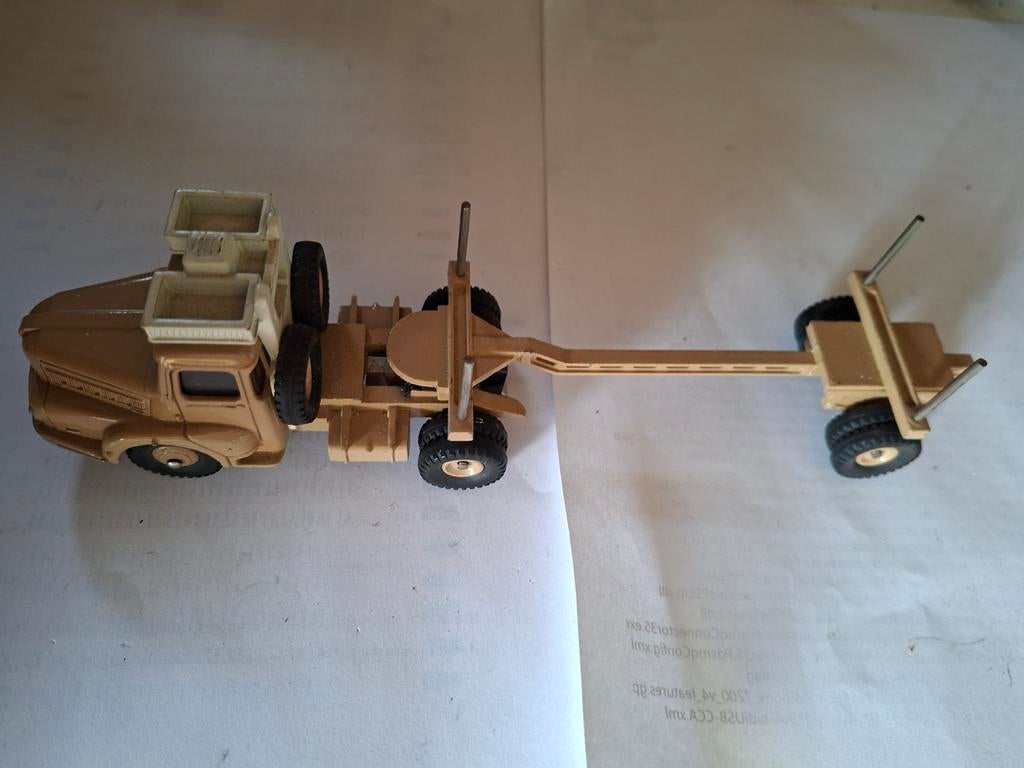 Dinky Toys No.893 Unic Saharien Pipe Carrier, Ophalen of Verzenden