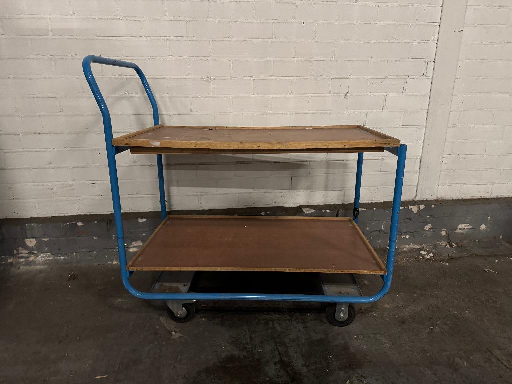 Fetra magazijnwagen 110x60x110cm, Doe-het-zelf en Verbouw, Transportwagens, Gebruikt, Transportkar, 100 liter of meer, Ophalen