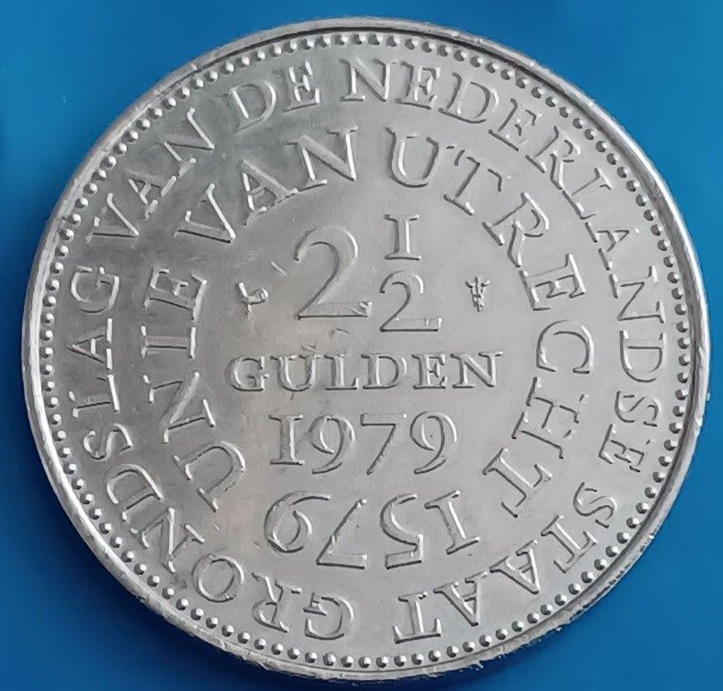 2 1/2 Gulden 1979 - Unie van Utrecht, Verzenden, Koningin Juliana, 2½ gulden, Losse munt