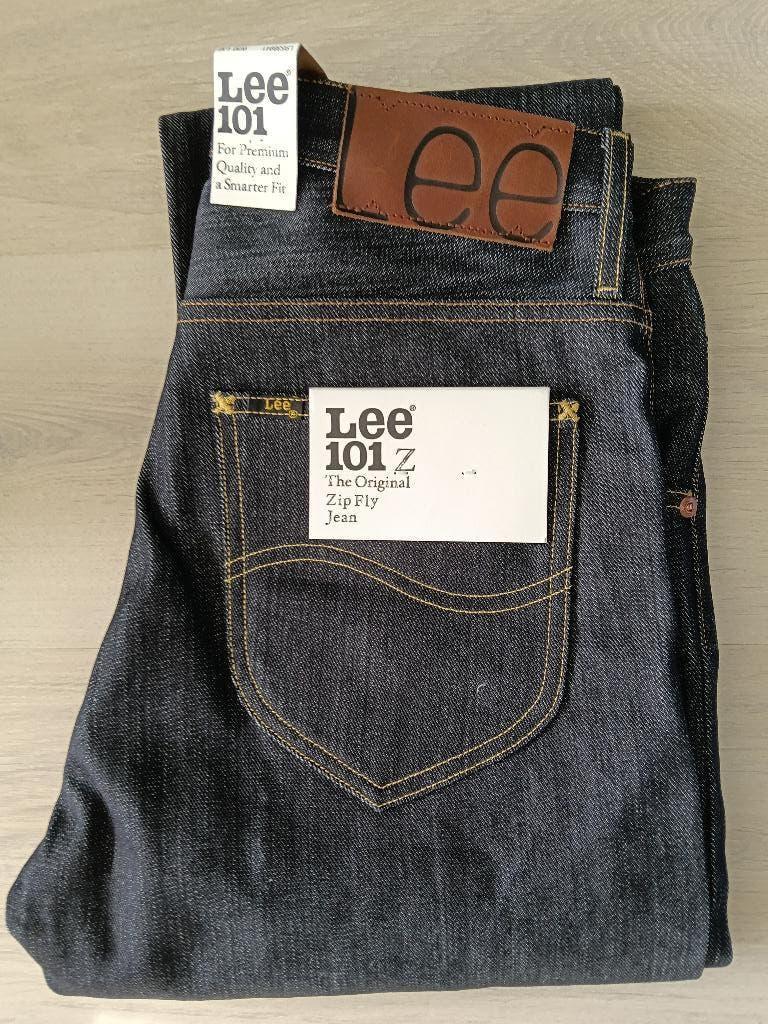 Lee 101 Z Japanse selvedge denim stof , maat W29L32, nieuw., Blauw, Overige jeansmaten, Nieuw, Ophalen of Verzenden