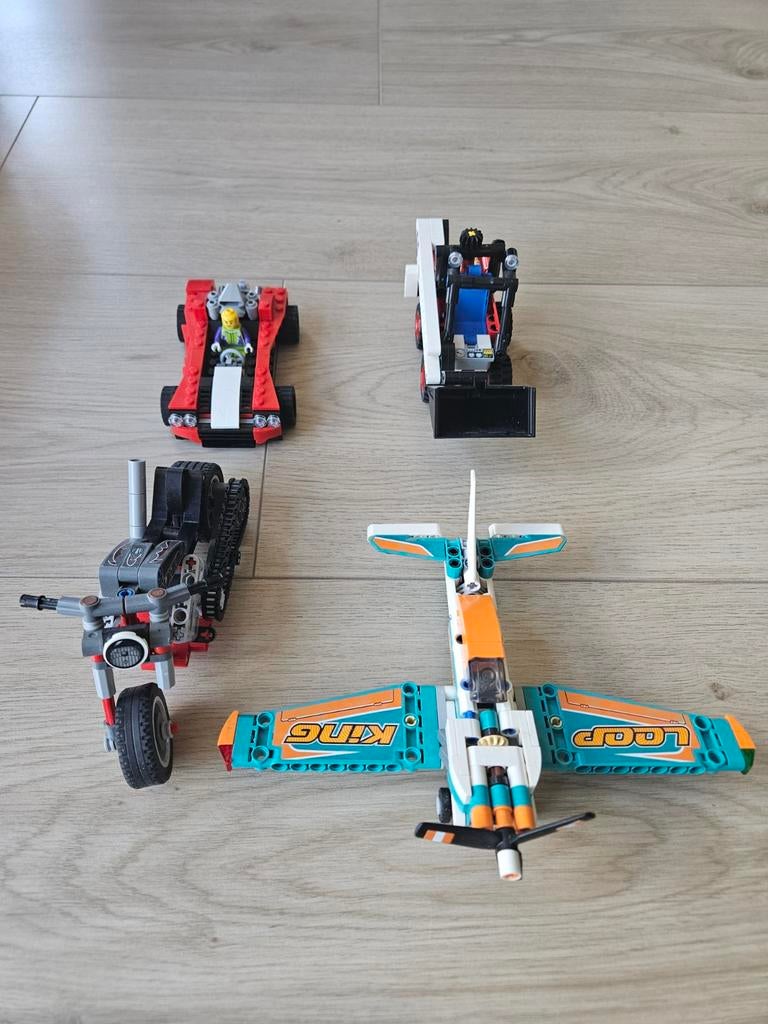 Lego Motor, Vliegtuig, Graafmachine en Auto, Ophalen of Verzenden
