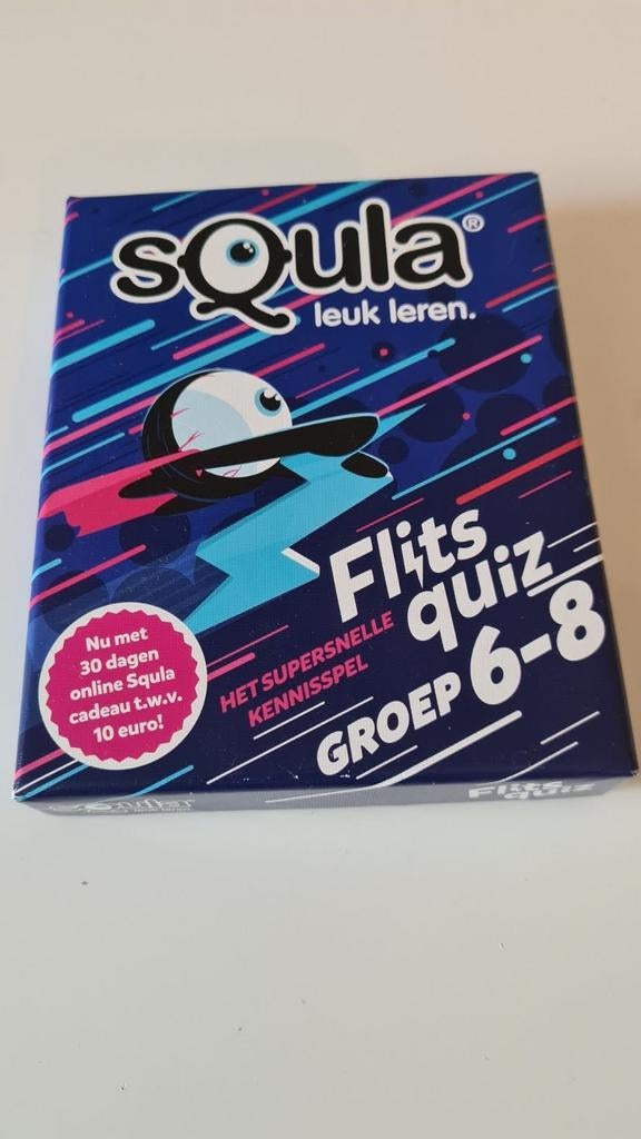 Squla leuk leren Flits Quiz groep 6-8, Ophalen of Verzenden, Nieuw, Taal en Lezen