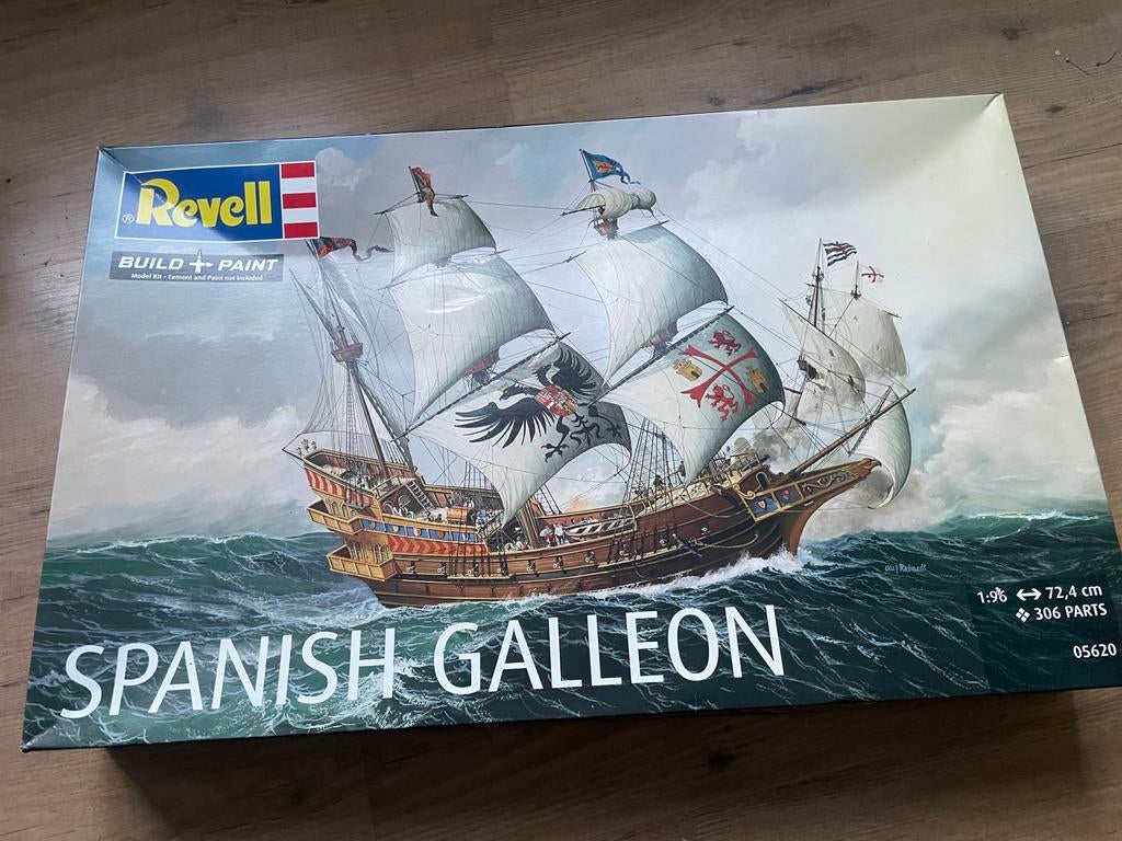Spanish Gallion - Revell bouwmodel 05620, Ophalen of Verzenden, Zo goed als nieuw, 1:200 of kleiner, Revell