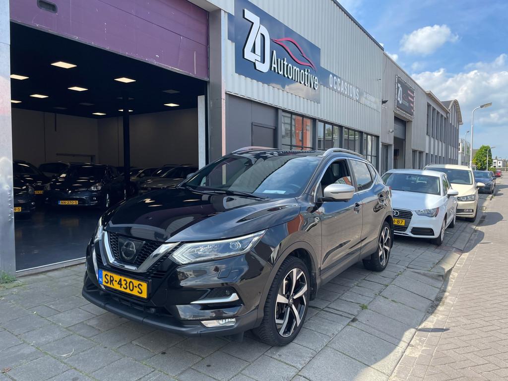 Nissan Qashqai 1.2 Tekna + Panoramadak Leder Camera, Auto's, Nissan, Voorwielaandrijving, Lichtsensor, Gebruikt, Euro 6