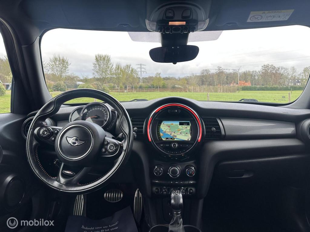 ✅Mini Cooper 1.5 John Cooper Works Automaat Navi ACC LED, 136 pk, Gebruikt, Zwart, Met garantie (alle)