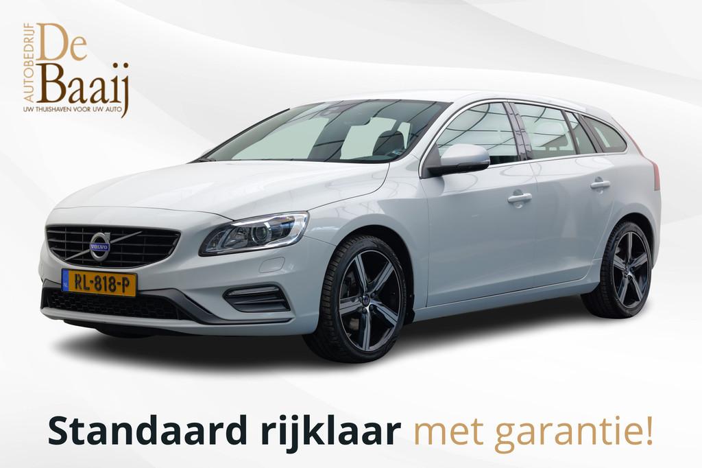Volvo V60 2.0 T4 Business Sport | 190 PK | R-design | Automa, Gebruikt, Leder en Stof, Wit, Origineel Nederlands