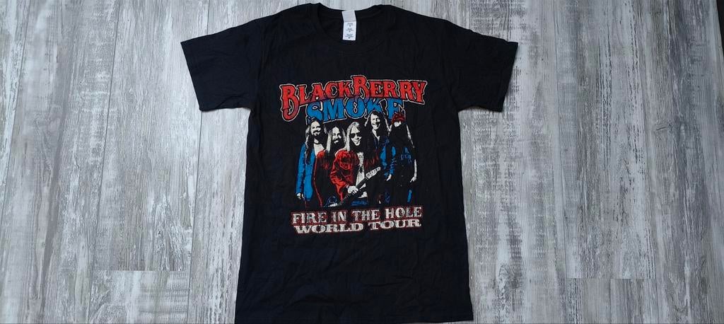 BlackBerry Smoke T-Shirt - Bandshirts - Fire In The Hole '14, Maat 48/50 (M), BlackBerry Smoke, Zwart, Ophalen of Verzenden