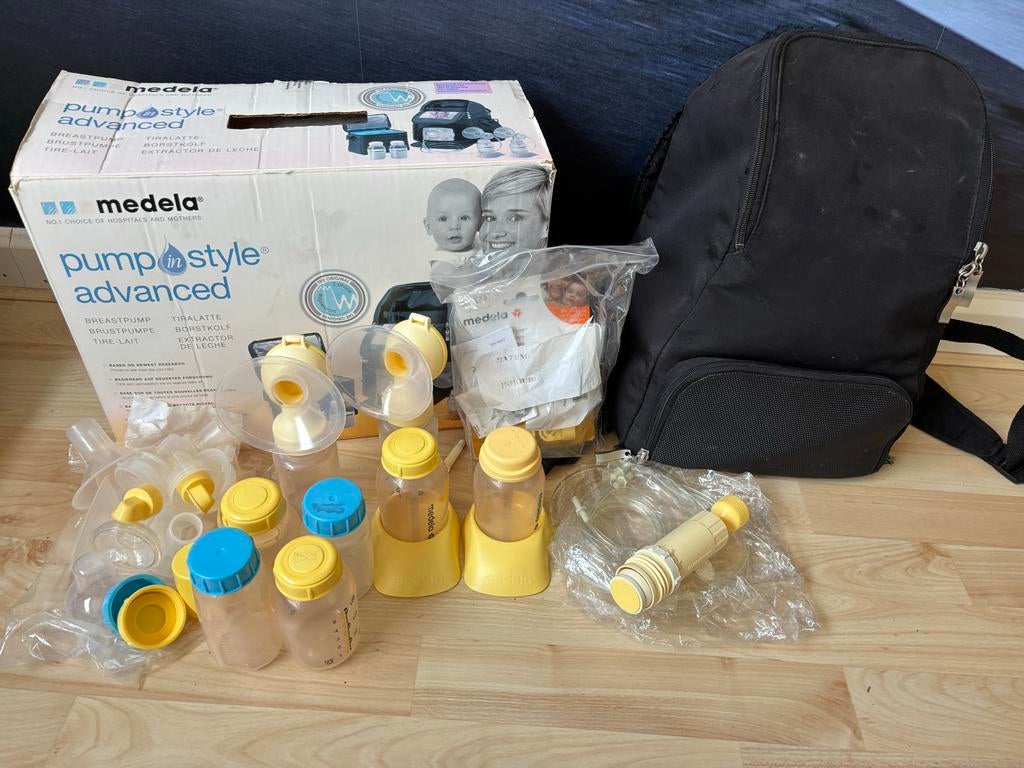 Medela Pump In Style Advanced Borstkolf met accessoires, Kinderen en Baby's, Babyvoeding en Toebehoren, Ophalen, Gebruikt, Borstkolf