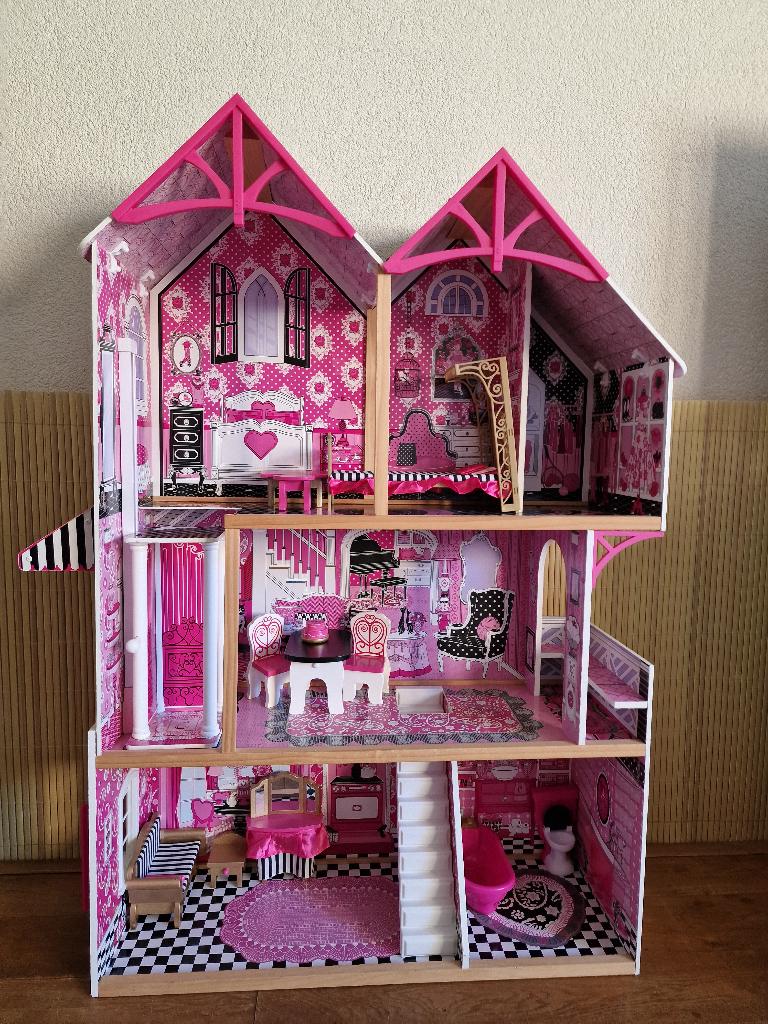 barbiehuis /poppenhuis van KidKraft, Ophalen, Gebruikt, Poppenhuis