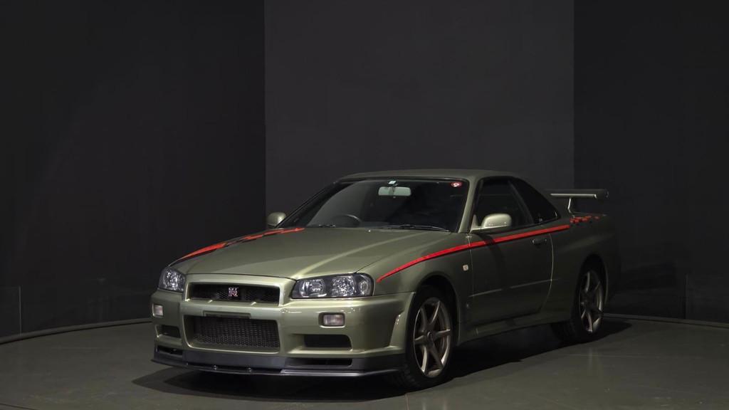 Nissan Skyline R34 GT-R M-Spec Nür Millennium Jade, Auto's, Stof, Gebruikt, Bedrijf, Handgeschakeld