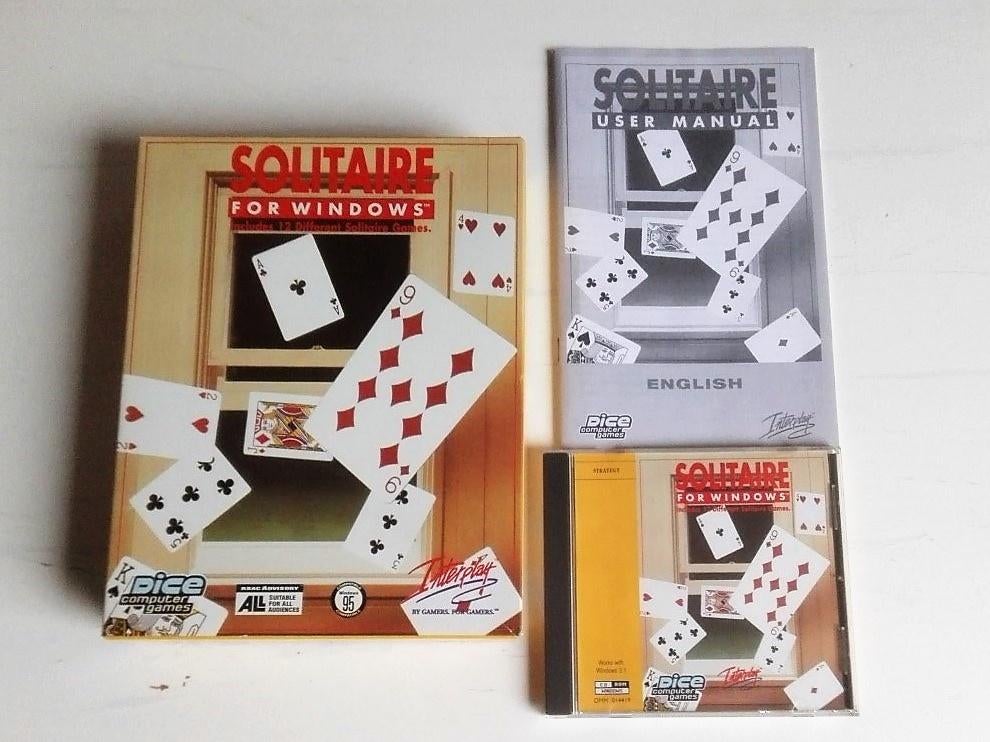Solitair game for windows in bigbox boekje in Engels, Gebruikt, 1 speler, Eén computer, Ophalen of Verzenden