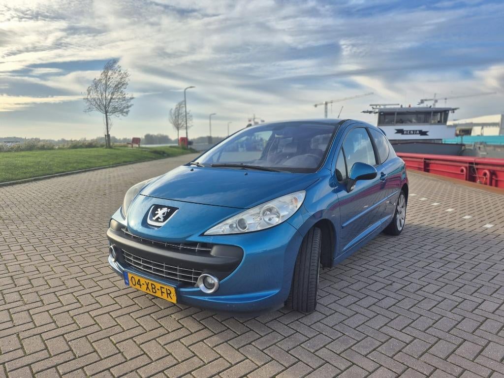 Peugeot 207 1.6 16V THP Turbo 3DRS 2007 Blauw Feline, Voorwielaandrijving, Zwart, 4 cilinders, Blauw