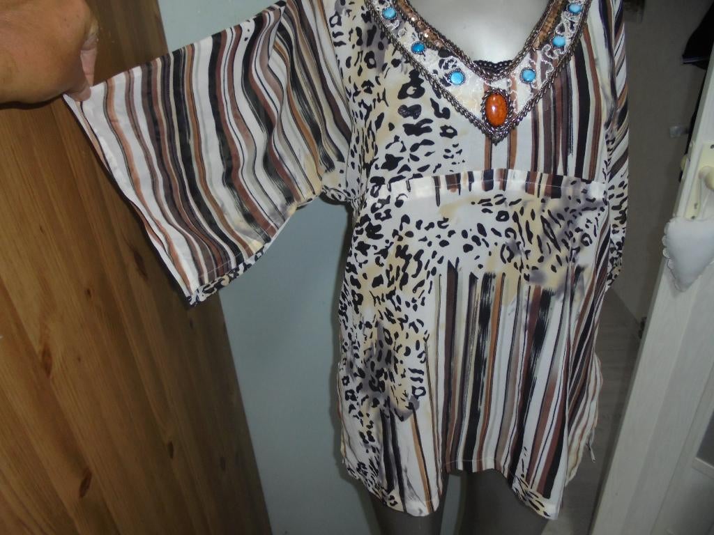 Bella ragazza prachtige blouse met stenen M, Maat 38/40 (M), Overige kleuren, Bella Ragazza, Ophalen of Verzenden