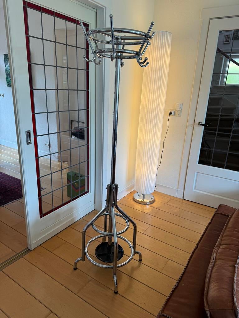 Vintage jaren ‘50 staande kapstok, Ophalen, Zo goed als nieuw, Metaal, Staande kapstok
