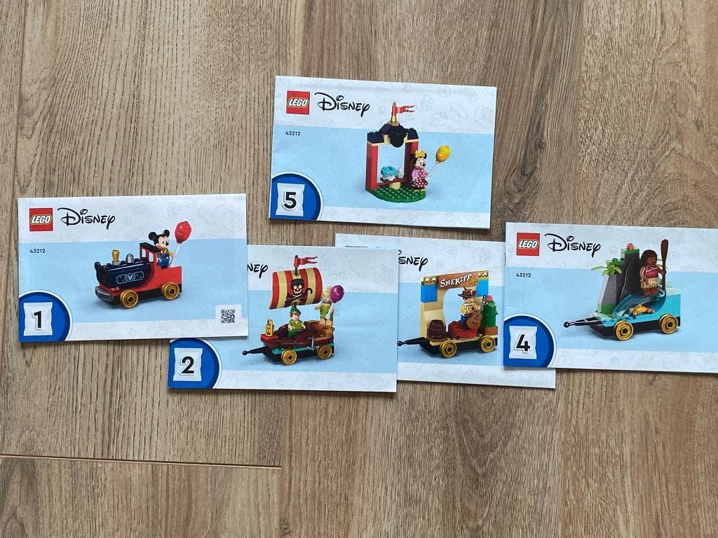 Lego Disney set 43212, 1 2 3 4 + 5 bouwinstructies boekjes, Ophalen of Verzenden, Zo goed als nieuw, Losse stenen, Lego