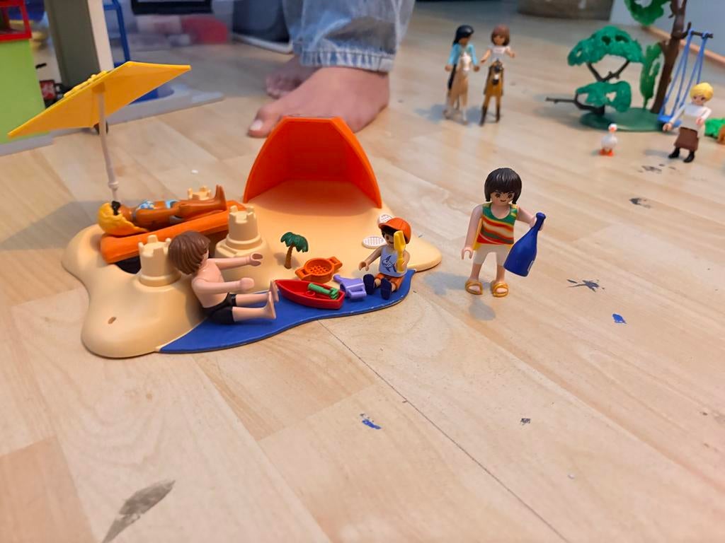 Playmobil strandset met figuren en accessoires, Ophalen, Gebruikt, Jongen of Meisje