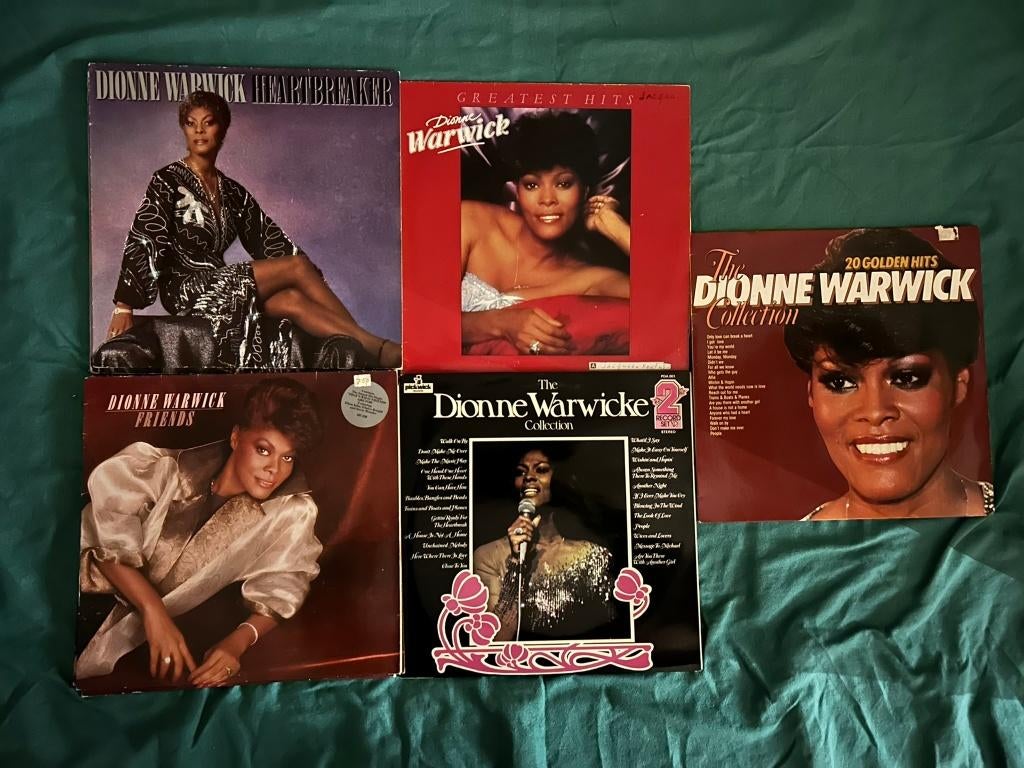 5 LP's Dionne Warwick (ook per stuk te koop), Ophalen of Verzenden, 1980 - 1989, Gebruikt, 12 inch
