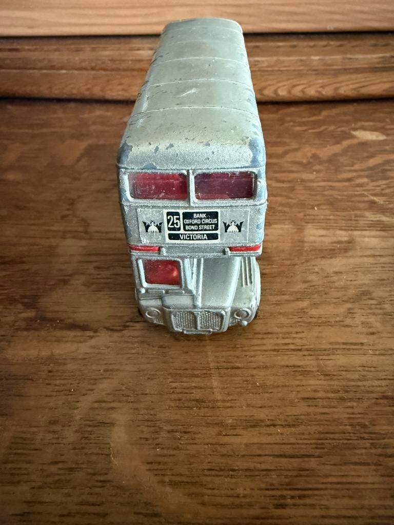 Vintage London Dubbeldekker Bus Model - Zilver, Overige merken, Gebruikt, 1:32 tot 1:50, Overige typen