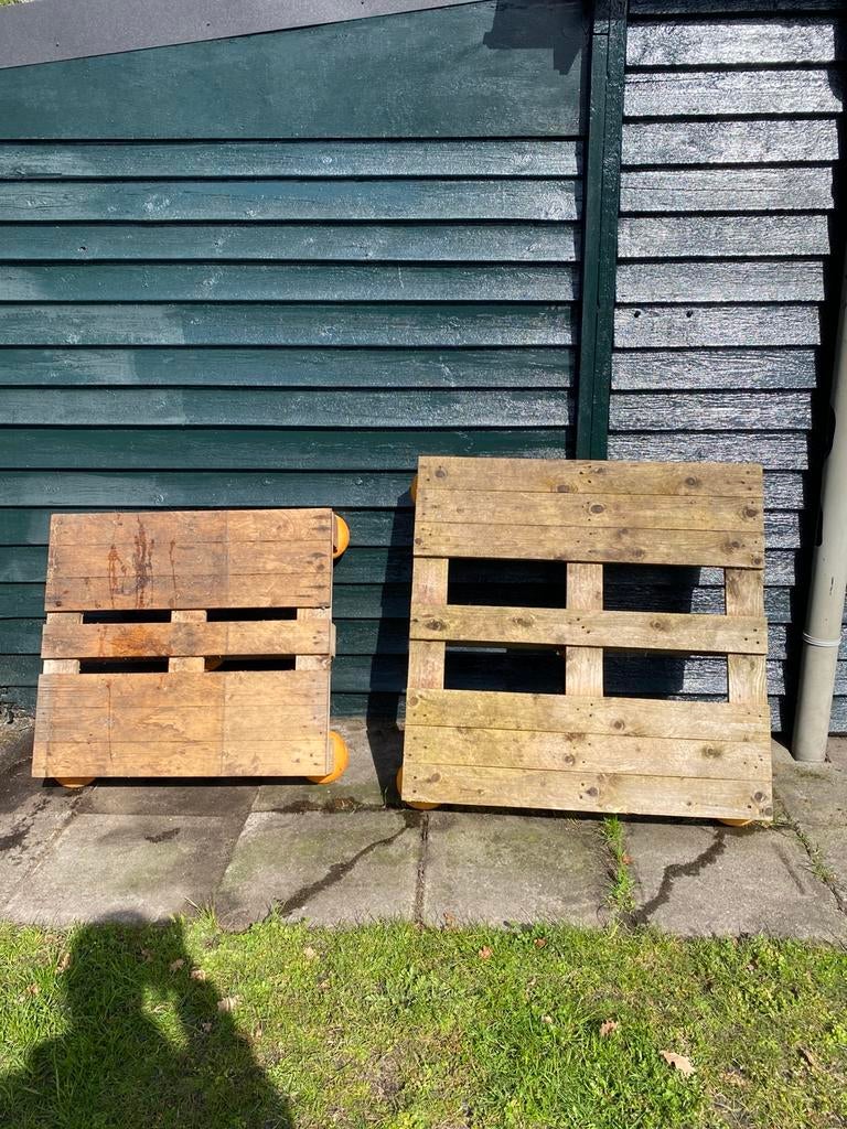 Palets hooibalen, Dieren en Toebehoren, Ophalen, Gebruikt