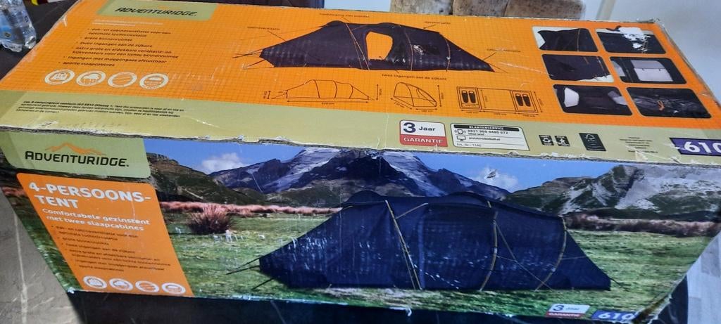 Adventuridge 4 persoons tent, Ophalen, Nieuw